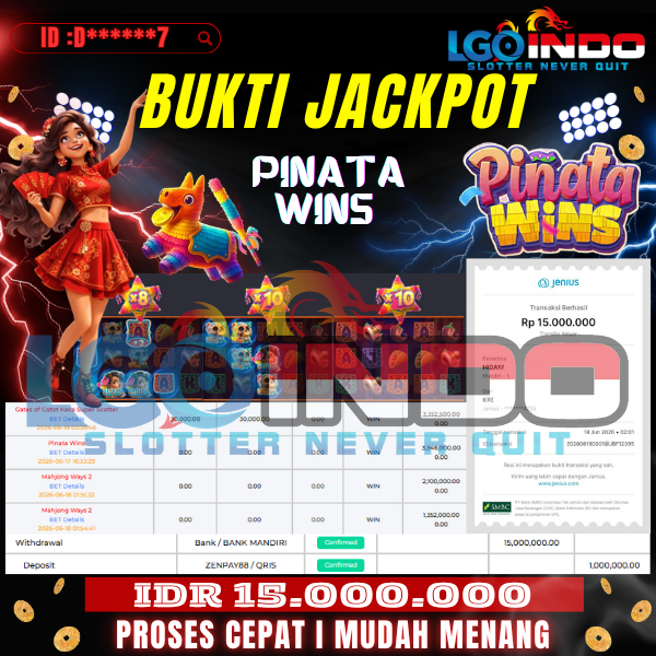 Bukti JP LgoIndo Hari Ini