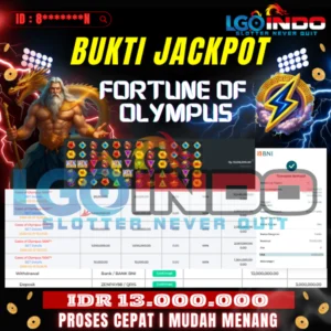bukti JP lgoindo hari ini