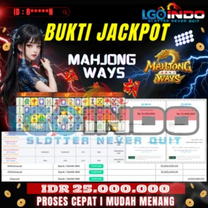 bukti JP lgoindo hari ini